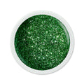 Foto di glitter color gel Verde da 5ml con sfondo bianco, marchio SNC Super Nail Center