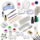 KIT completo per ricostruzione unghie gel CON LAMPADA UV/LED con sfondo bianco, marchio SNC Super Nail Center