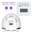 LAMPADA DIGITALE UV-LED 180 WATT bianca e nera. Timer e low heat mode. Lampade professionali UV-LED per unghie gel , acrygel e smalto semipermanente.