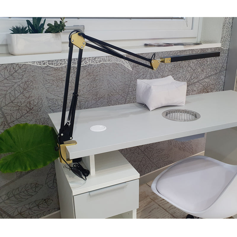 Italux Cosmic - Lámpara de mesa moderna rosa satinado 1 luz con Italux Cosmic - Lámpara de mesa moderna rosa satinado 1 luz con