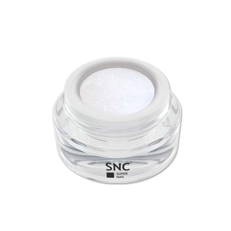 Foto di metallic color gel Stardust in barattolino di vetro da 5ml con sfondo bianco, marchio SNC Super Nail Center