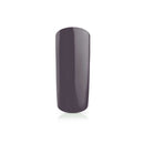 Foto di unghia dipinta con Smalto UV-LED semipermanente Extreme lack colore Mushroom, grigio, con sfondo bianco, marchio SNC Super Nail Center