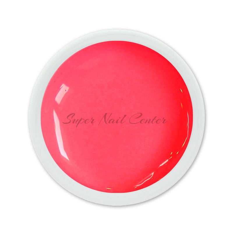 Foto di neon color gel Corallo da 5ml con sfondo bianco, marchio SNC Super Nail Center