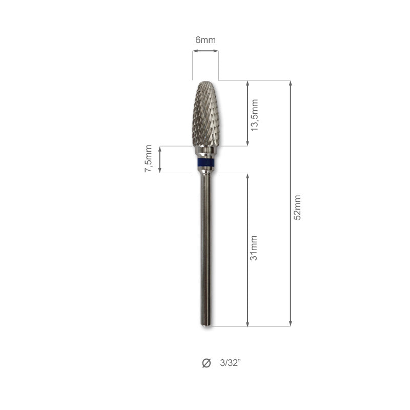 Specifiche e dettagli PUNTA PROFESSIONALE CARBURO DI TUNGSTENO FLAME, frese, punte e cilindrini unghie gel. acrygel ed acrilico, marchio SNC Super Nail Center