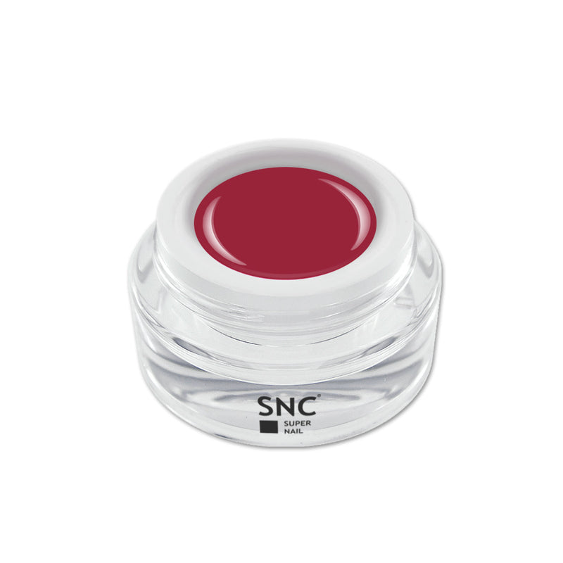 Foto di color gel Pink Coral in barattolino di vetro da 5ml con sfondo bianco, marchio SNC Super Nail Center