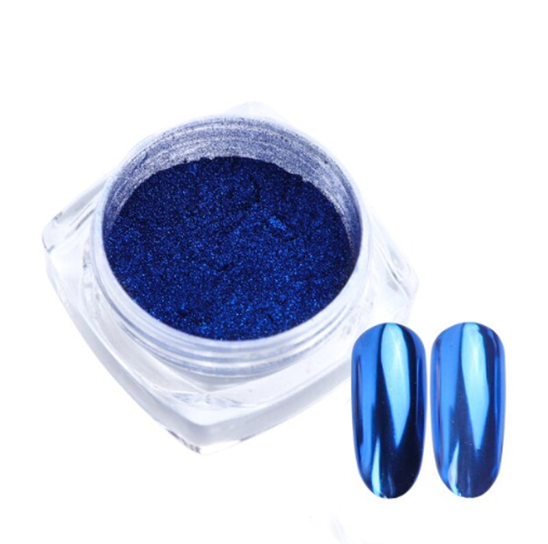 POLVERE SPECCHIO BLU, Nail Art, Polver mirror, SNC - Super Nail Store