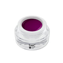 Foto di color gel Prune in barattolino di vetro da 5ml con sfondo bianco, marchio SNC Super Nail Center