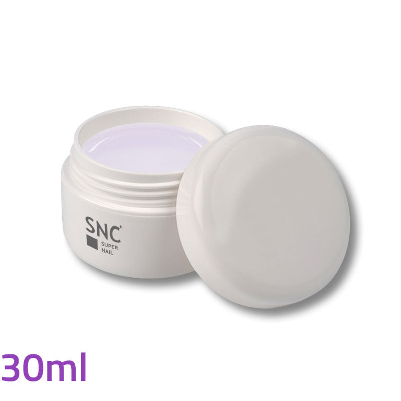 Foto di gel UV/LED sigillante finish gloss studioline trasparente da 30ml con sfondo bianco, marchio SNC Super Nail Center