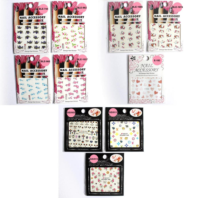 Tantissimi STICKER AD ACQUA  diversi, Nail Art, Stickers, SNC - Super Nail Store