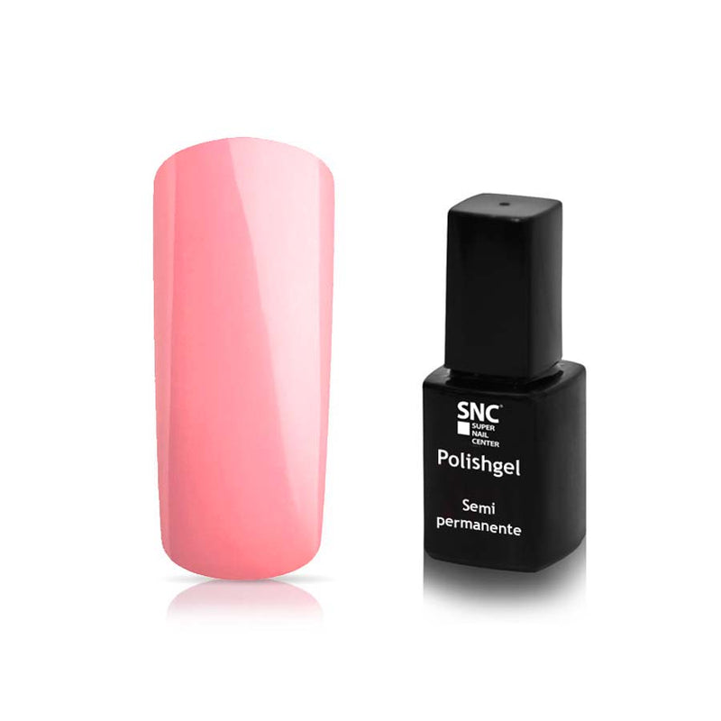 Foto di Smalto UV-LED semipermanente polishgel colore rosa Sunset con sfondo bianco, marchio SNC Super Nail Center 