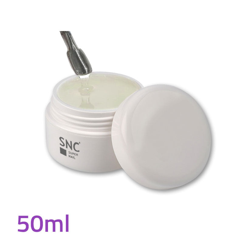 Foto di gel UV/LED sigillante finale extra gloss Masterline da 50ml con sfondo bianco, marchio SNC Super Nail Center