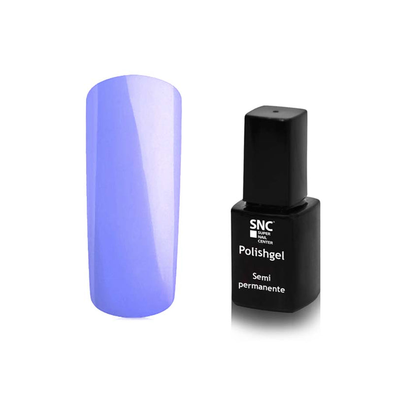 Foto di Smalto UV-LED semipermanente Extreme lack colore Whisteria, viola glicine  con sfondo bianco, marchio SNC Super Nail Center